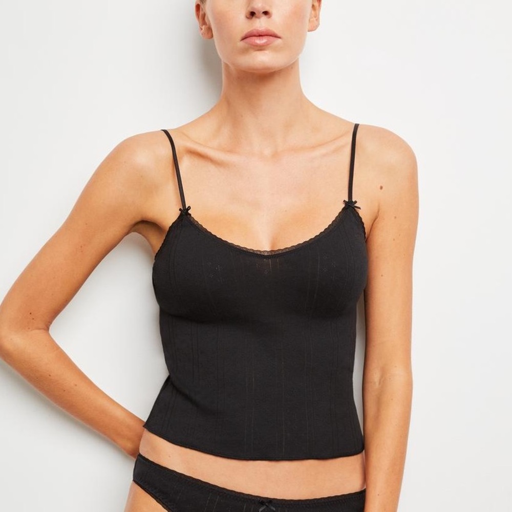Cou Cou Intimates The Long Cami in Black